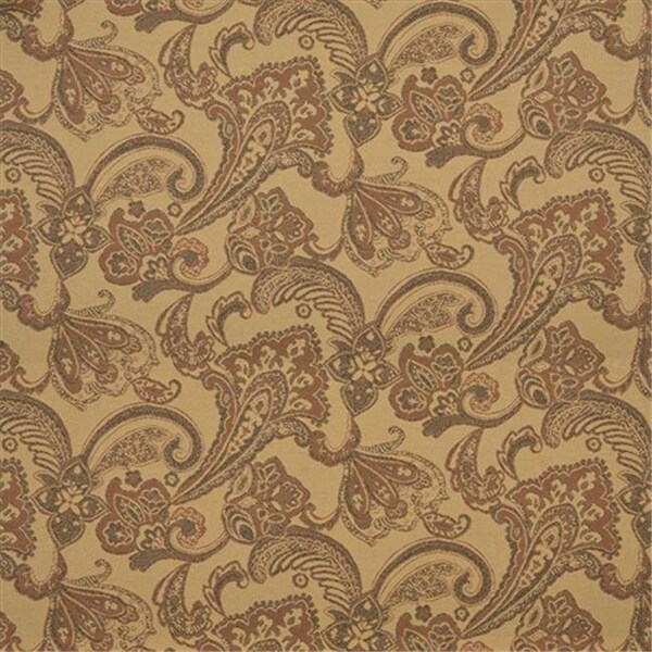 Designer Fabrics Designer Fabrics K0117A 54 in. Wide Dark Orange; Tan; And Brown Floral Foliage Woven Solution Dyed Indoor & Outdoor Upholstery Fabric K0117A - main